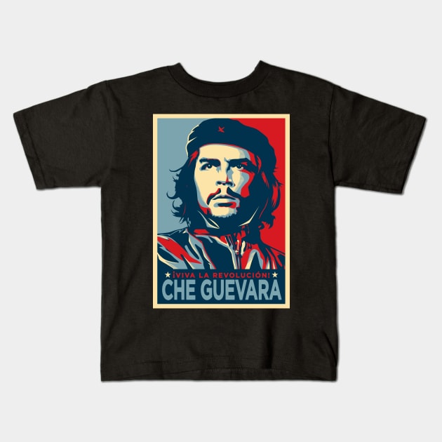 Viva la Revolución Kids T-Shirt by dnacreativedesign